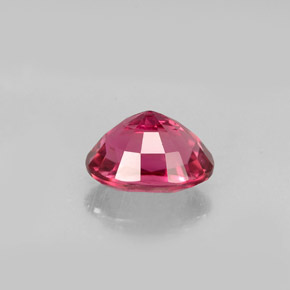 1.08캐럿 천연 레드 핑크 투르말린, 타원형 컷, 7.1×5.3 mm, VVS-VS