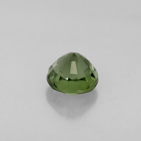1.18캐럿 천연 그린 투르말린, 라운드 컷, 6.26 mm, VVS