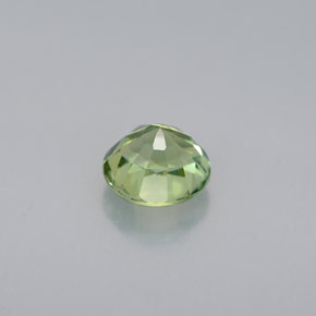 0.88캐럿 천연 그린 투르말린, 라운드 컷, 5.84 mm, VVS