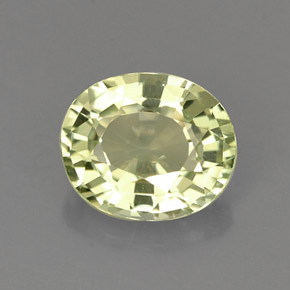 1.16캐럿 천연 라이트 그린 투르말린, 타원형 컷, 7.4×6.2 mm, IF