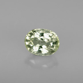 1.10캐럿 천연 그린 투르말린, 타원형 컷, 7.1×5.4 mm, VS