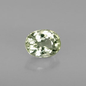 1.10캐럿 천연 그린 투르말린, 타원형 컷, 7.1×5.4 mm, VS