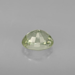 1.10캐럿 천연 그린 투르말린, 타원형 컷, 7.1×5.4 mm, VS