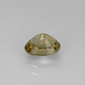 0.89캐럿 천연 골든 브론즈 투르말린, 타원형 컷, 6.7×5.1 mm, VVS
