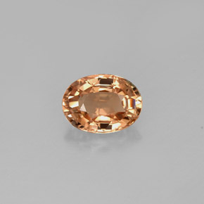 0.87캐럿 천연 Gold Bronze 투르말린, 타원형 컷, 7×5.1 mm, VVS