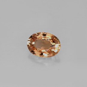 0.87캐럿 천연 Gold Bronze 투르말린, 타원형 컷, 7×5.1 mm, VVS