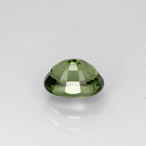 1.11캐럿 천연 그린 투르말린, 타원형 컷, 7.2×5.3 mm, VVS