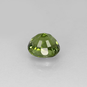 0.93캐럿 천연 그린 투르말린, 타원형 컷, 6.1×5.2 mm, VVS