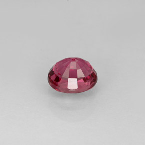 0.85캐럿 천연 퍼플 핑크 투르말린, 타원형 컷, 6.1×5.2 mm, VVS-VS