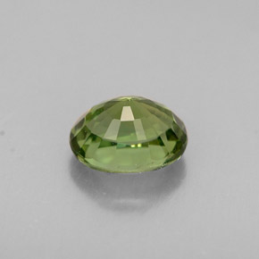 0.83캐럿 천연 그린 투르말린, 타원형 컷, 6.4×5.1 mm, VVS-VS