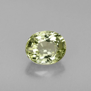 0.80캐럿 천연 그린 투르말린, 타원형 컷, 6.2×5.1 mm, IF