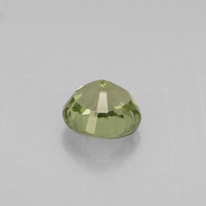 0.86캐럿 천연 그린 투르말린, 라운드 컷, 5.79 mm, VVS