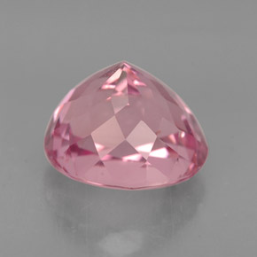 3.37캐럿 천연 멀티 핑크 투르말린, 타원형 컷, 9.3×8.3 mm, VVS-VS
