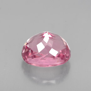 2.14캐럿 천연 핑크 투르말린, 타원형 컷, 8.3×6.5 mm, VS-SI