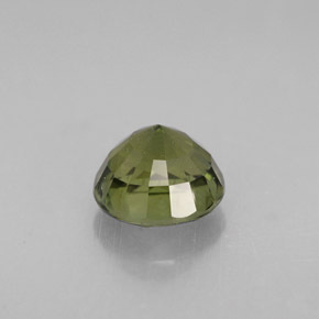 1.28캐럿 천연 그린 투르말린, 라운드 컷, 6.52 mm, VS