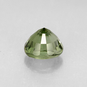 0.86캐럿 천연 그린 투르말린, 라운드 컷, 5.57 mm, VVS-VS