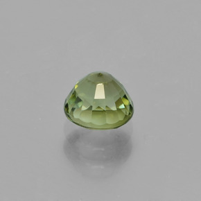 0.93캐럿 천연 노란빛 그린 투르말린, 라운드 컷, 5.68 mm, VS
