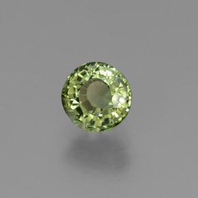 0.84캐럿 천연 그린 투르말린, 라운드 컷, 5.64 mm, VVS