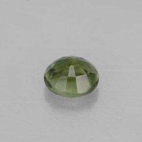 1.01캐럿 천연 그린 투르말린, 라운드 컷, 6.36 mm, VVS
