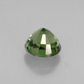 1.26캐럿 천연 그린 투르말린, 라운드 컷, 6.47 mm, VVS