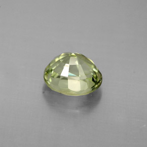 0.87캐럿 천연 그린 투르말린, 타원형 컷, 6×5.2 mm, VVS