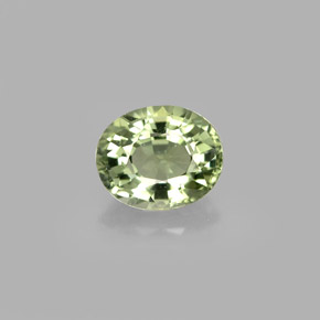 0.77캐럿 천연 그린 투르말린, 타원형 컷, 6.2×5.1 mm, VVS