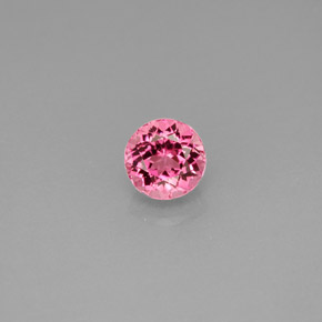 0.72캐럿 천연 퍼플 핑크 투르말린, 라운드 컷, 5.26 mm, VVS-VS