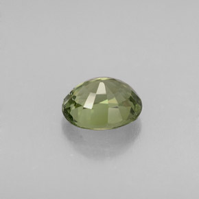 0.81캐럿 천연 그린 투르말린, 타원형 컷, 6.3×5.3 mm, VVS