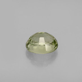 0.79캐럿 천연 라이트 그린 투르말린, 타원형 컷, 6×5.3 mm, IF