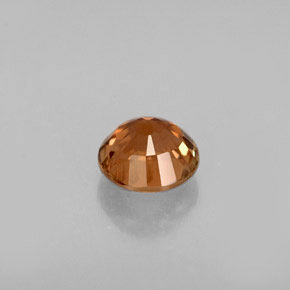 0.68캐럿 천연 브론즈 오렌지 투르말린, 라운드 컷, 5.37 mm, VS