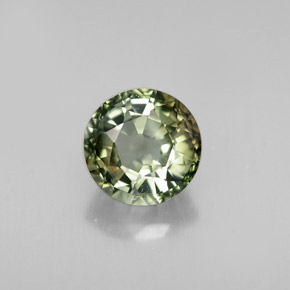 1.13캐럿 천연 멀티컬러 투르말린, 라운드 컷, 6.30 mm, VS