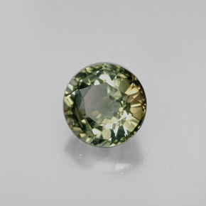 1.13캐럿 천연 멀티컬러 투르말린, 라운드 컷, 6.30 mm, VS