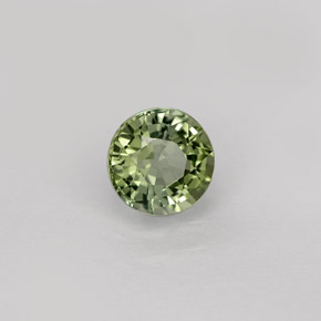 0.75캐럿 천연 그린 투르말린, 라운드 컷, 5.53 mm, VVS