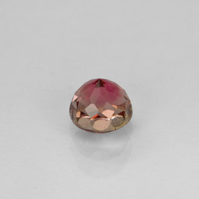 0.77캐럿 천연 멀티컬러 투르말린, 라운드 컷, 5.14 mm, VVS