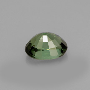 1.05캐럿 천연 그린 투르말린, 타원형 컷, 6.9×5.6 mm, VS