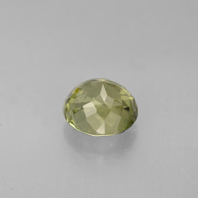 1.74캐럿 천연 노란빛 그린 투르말린, 라운드 컷, 7.37 mm, VVS