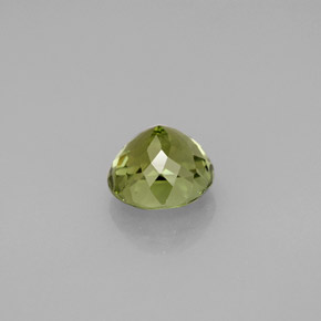 1.41캐럿 천연 노란빛 그린 투르말린, 라운드 컷, 6.74 mm, VVS