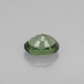 1.06캐럿 천연 그린 투르말린, 타원형 컷, 7.2×5.2 mm, VVS