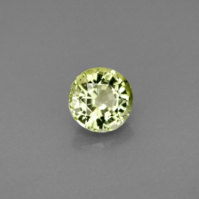 0.81캐럿 천연 그린 투르말린, 라운드 컷, 5.70 mm, VVS