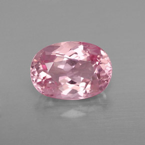 1.95캐럿 천연 핑크 투르말린, 타원형 컷, 9.2×6.6 mm, VVS-VS