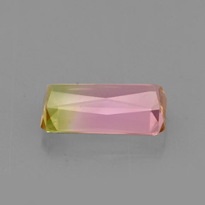 1.51캐럿 천연 워터멜론 투르말린, 에메랄드 컷, 9.3×5.3 mm, VVS-VS