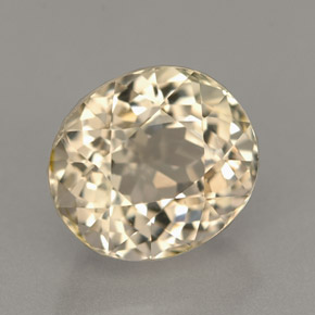 2.79캐럿 천연 연한 녹빛 골든 투르말린, 타원형 컷, 8.6×7.5 mm, IF