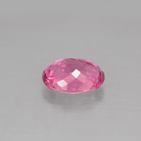 1.61캐럿 천연 퍼플 핑크 투르말린, 타원형 컷, 8.5×6.7 mm, VS