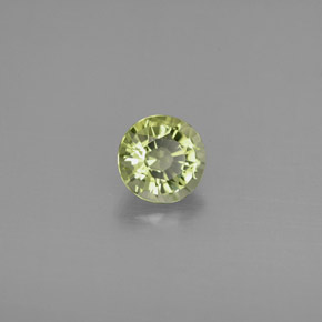 0.81캐럿 천연 그린 투르말린, 라운드 컷, 5.87 mm, VVS-VS