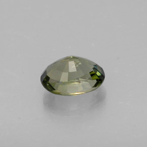 0.98캐럿 천연 그린 투르말린, 타원형 컷, 7×5.3 mm, VS