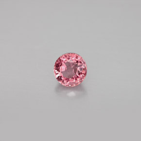 0.75캐럿 천연 로즈 핑크 투르말린, 라운드 컷, 5.50 mm, VS