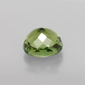 2.43캐럿 천연 그린 투르말린, 타원형 컷, 8.2×7.4 mm, VVS
