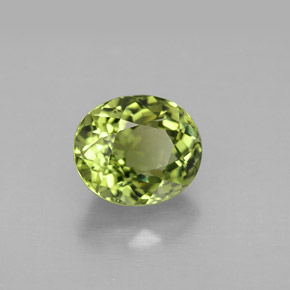 2.46캐럿 천연 그린 투르말린, 타원형 컷, 8.6×7.4 mm, VVS