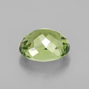 2.55캐럿 천연 그린 투르말린, 타원형 컷, 9.2×7.7 mm, VVS