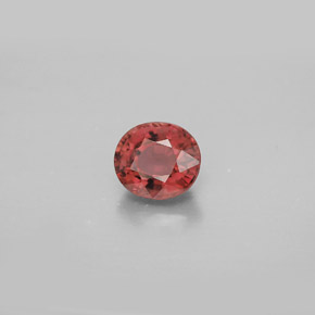 0.99캐럿 천연 핑크빛 로즈 투르말린, 타원형 컷, 6.4×5.6 mm, VVS